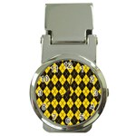 Plaid pattern Money Clip Watches Front