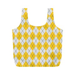 Plaid Pattern Full Print Recycle Bags (m)  by Valentinaart