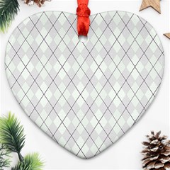 Plaid pattern Ornament (Heart)