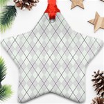 Plaid pattern Ornament (Star) Front