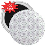 Plaid pattern 3  Magnets (100 pack) Front