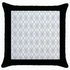 Plaid pattern Throw Pillow Case (Black)