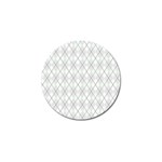 Plaid pattern Golf Ball Marker Front