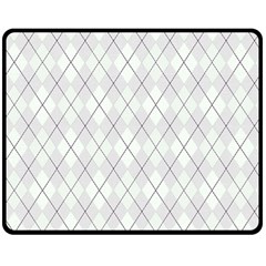 Plaid pattern Double Sided Fleece Blanket (Medium) 