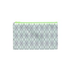 Plaid pattern Cosmetic Bag (XS)