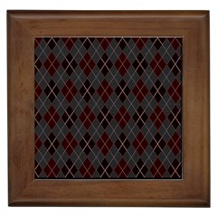 Plaid Pattern Framed Tiles by Valentinaart