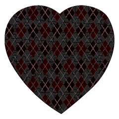 Plaid Pattern Jigsaw Puzzle (heart) by Valentinaart