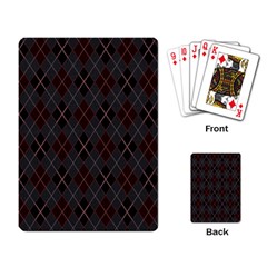 Plaid Pattern Playing Card by Valentinaart