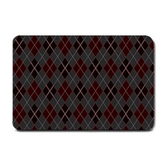 Plaid Pattern Small Doormat  by Valentinaart