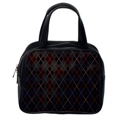 Plaid Pattern Classic Handbags (one Side) by Valentinaart