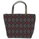 Plaid pattern Bucket Bags Front