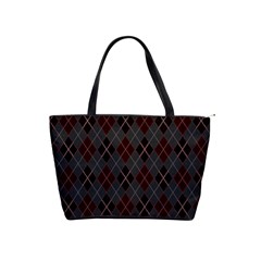 Plaid Pattern Shoulder Handbags by Valentinaart