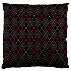 Plaid Pattern Large Cushion Case (two Sides) by Valentinaart