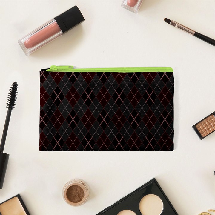 Plaid pattern Cosmetic Bag (XS)