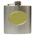 Lines pattern Hip Flask (6 oz) Front