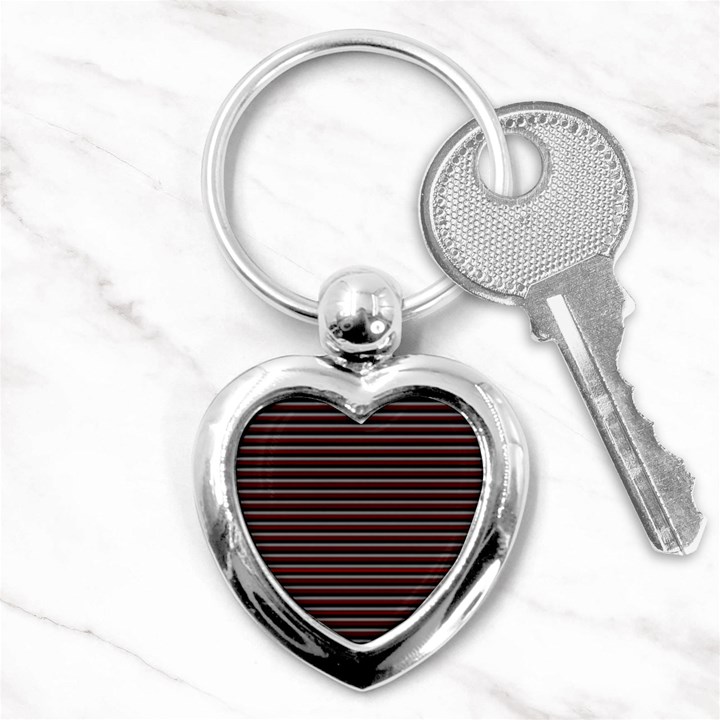 Lines pattern Key Chains (Heart) 