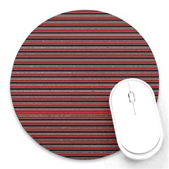 Lines Pattern Round Mousepads by Valentinaart