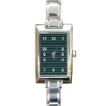 Lines pattern Rectangle Italian Charm Watch Front