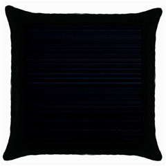 Lines Pattern Throw Pillow Case (black) by Valentinaart