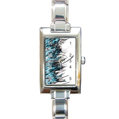 Fire Rectangle Italian Charm Watch by Valentinaart