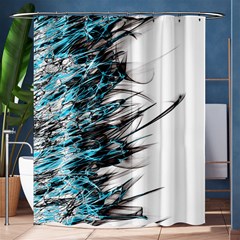 Fire Shower Curtain 60  X 72  (medium)  by Valentinaart