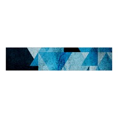 Plane And Solid Geometry Charming Plaid Triangle Blue Black Velvet Scrunchie