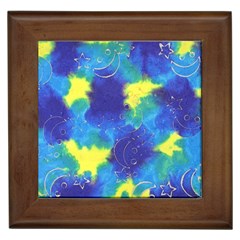 Mulberry Paper Gift Moon Star Framed Tiles by Mariart