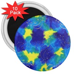 Mulberry Paper Gift Moon Star 3  Magnets (10 Pack) 