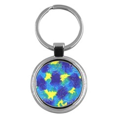 Mulberry Paper Gift Moon Star Key Chains (round)  by Mariart