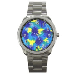 Mulberry Paper Gift Moon Star Sport Metal Watch by Mariart