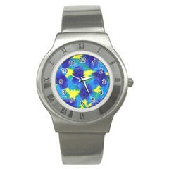 Mulberry Paper Gift Moon Star Stainless Steel Watch by Mariart