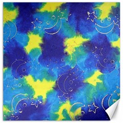 Mulberry Paper Gift Moon Star Canvas 12  X 12   by Mariart