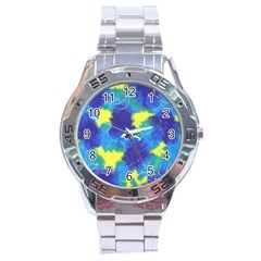 Mulberry Paper Gift Moon Star Stainless Steel Analogue Watch by Mariart