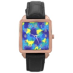 Mulberry Paper Gift Moon Star Rose Gold Leather Watch  by Mariart