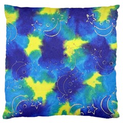 Mulberry Paper Gift Moon Star Large Flano Cushion Case (one Side) by Mariart