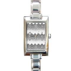 Original Plaid Chevron Wave Rectangle Italian Charm Watch by Mariart