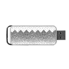 Original Plaid Chevron Wave Portable Usb Flash (two Sides) by Mariart