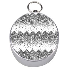 Original Plaid Chevron Wave Silver Compasses by Mariart