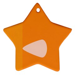 Screen Shot Circle Animations Orange White Line Color Ornament (star) by Mariart