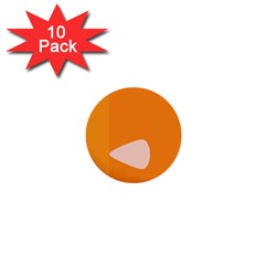 Screen Shot Circle Animations Orange White Line Color 1  Mini Buttons (10 Pack)  by Mariart