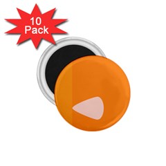 Screen Shot Circle Animations Orange White Line Color 1 75  Magnets (10 Pack)  by Mariart