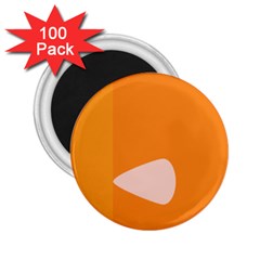 Screen Shot Circle Animations Orange White Line Color 2 25  Magnets (100 Pack)  by Mariart