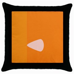 Screen Shot Circle Animations Orange White Line Color Throw Pillow Case (black) by Mariart