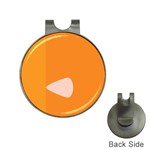 Screen Shot Circle Animations Orange White Line Color Hat Clips with Golf Markers Front