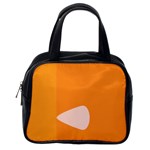 Screen Shot Circle Animations Orange White Line Color Classic Handbags (2 Sides) Back