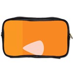 Screen Shot Circle Animations Orange White Line Color Toiletries Bags 2-Side Front