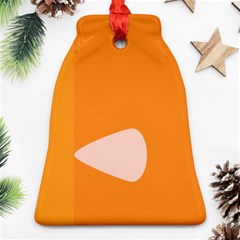 Screen Shot Circle Animations Orange White Line Color Bell Ornament (two Sides) by Mariart