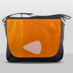 Screen Shot Circle Animations Orange White Line Color Messenger Bags by Mariart