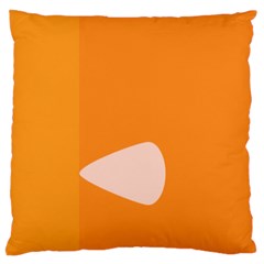 Screen Shot Circle Animations Orange White Line Color Large Cushion Case (two Sides) by Mariart