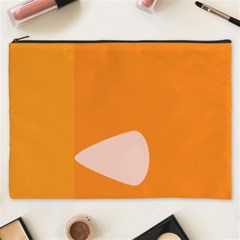 Screen Shot Circle Animations Orange White Line Color Cosmetic Bag (xxxl)  by Mariart